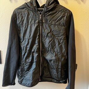 Nautica Women’s Black Hooded Hybrid Jacket
